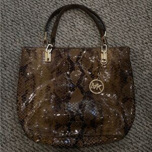 Michael Kors Snakeskin Tote Bag